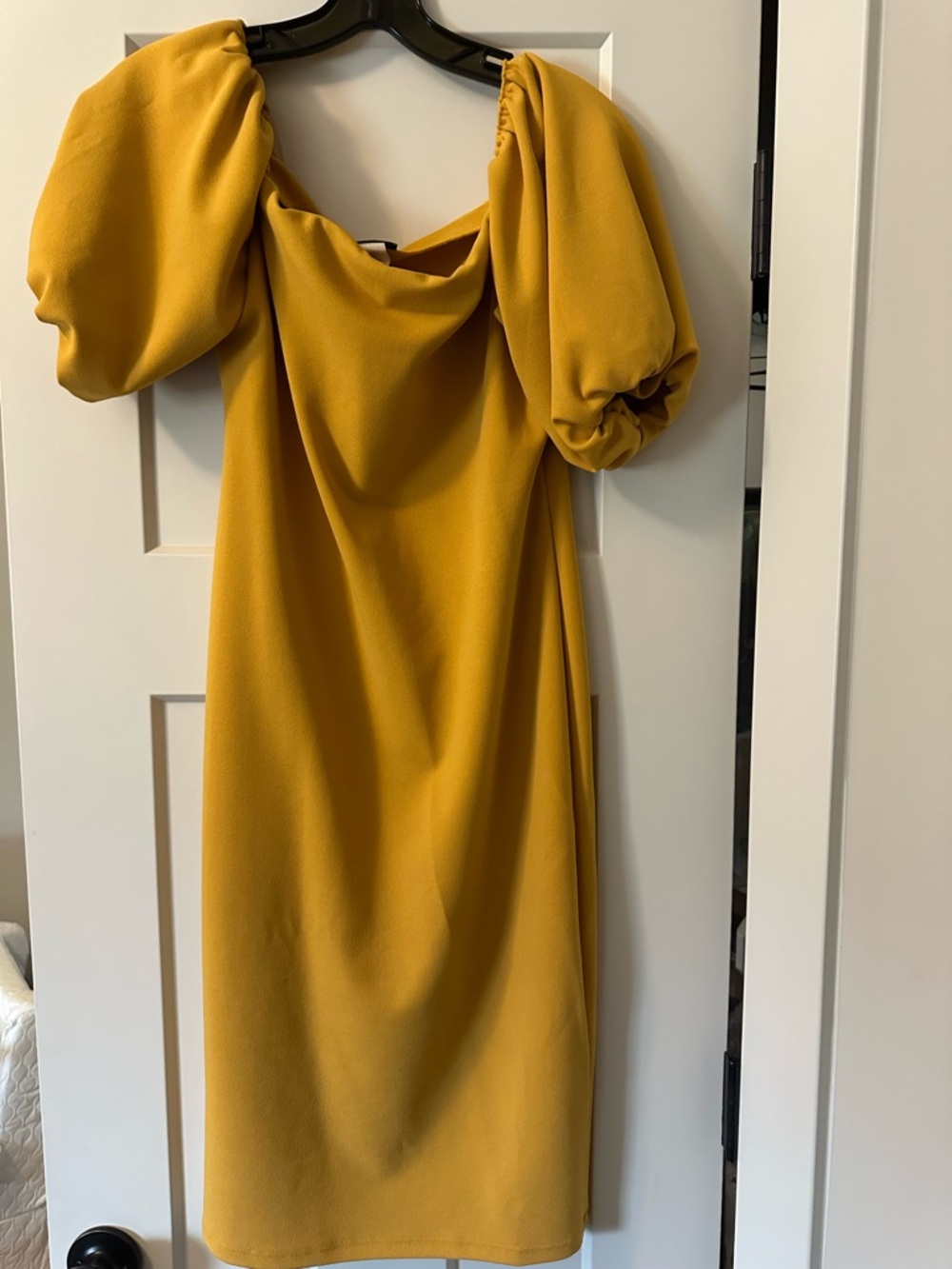 BLVD Midi Dress in Mustard